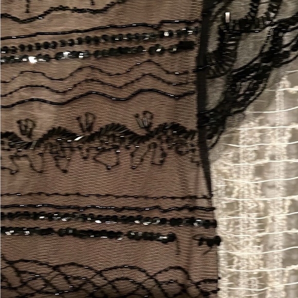 Black Beaded Cocktail Party Dress BCBG Sexy Classy 4 - Picture 3 of 8